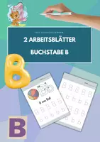 Vorschau - Arbeitsblätter - Zwei Seiten schreiben: Buchstabe B (1.Klasse) - Deckblatt