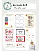Vorschau - Arbeitsblätter - 3 fach differenzierte Lerntheke - Thema Geld - Klasse 1 - Deckblatt