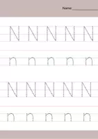 Vorschau - Arbeitsblätter - Zwei Seiten schreiben: Buchstabe N (1.Klasse) - Seite 2