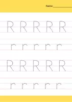 Vorschau - Arbeitsblätter - Zwei Seiten schreiben: Buchstabe R (1.Klasse) - Seite 2