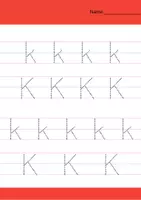Vorschau - Arbeitsblätter - Zwei Seiten schreiben: Buchstabe K (1.Klasse) - Seite 3