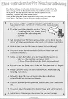 Vorschau - Merkblätter - Regeln für eine Nacherzählung (speziell für Märchen) - Seite 2