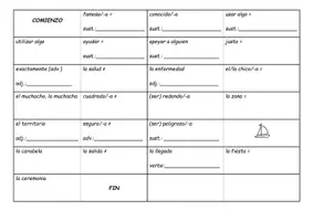 Vorschau - Arbeitsblätter - Domino Vocabulario Reconquista - Deckblatt