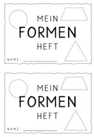 Vorschau - Arbeitsblätter - Mein Formenheft - Arbeitsheft für die geometrischen Grundformen - Seite 1
