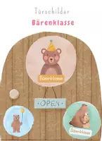 Vorschau - Poster - Türschilder für die Bärenklasse - Deckblatt