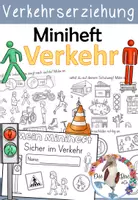 Vorschau - Arbeitsblätter - Verkehrserziehung - Miniheft - Sicher im Verkehr & auf dem Schulweg - Deckblatt
