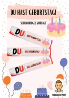 Vorschau - Anderer Materialtyp - Du hast Geburtstag! Geschenkidee zum Geburtstag für Schüler - Deckblatt