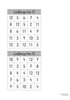 Vorschau - Arbeitsblätter - Lauf-Bingo - Seite 1