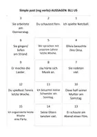 Vorschau - Arbeitsblätter - Phrase Cards Simple past reg verbs - AUSSAGEN - BL1 U5 - Seite 3
