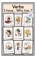 Vorschau - Spiele - Verbs - I have... Who has..? Game - Deckblatt
