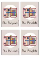 Vorschau - Mal- und Bastelvorlagen - Etui Parkplatz Classroom Management - Seite 1