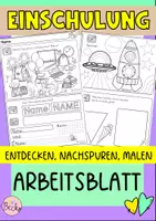 Vorschau - Arbeitsblätter - Arbeitsblatt zur Einschulung (Freebie) - Deckblatt