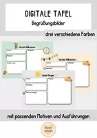 Vorschau - Präsentationen/Tafelbilder - Materialpaket: Begrüßungsbilder für die digitale Tafel - Seite 1