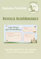 Vorschau - Poster - Begrüßungsbild für die digitale Tafel 16:9 (editierbar) - Deckblatt