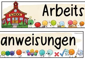 Vorschau - Fördermaterial/Inklusion - Arbeitsanweisungen - Poster & Schilder (Grundschule / DaZ) - Seite 2