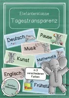 Vorschau - Poster - Elefantenklasse - Tagestransparenz - Deckblatt