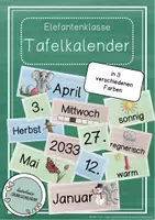 Vorschau - Poster - Elefantenklasse - Dauerkalender / Tafelkalender - Deckblatt