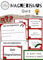 Vorschau - Arbeitsblätter - Magnetismus Quiz - Deckblatt
