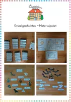 Vorschau - Unterrichtsreihen - Gruselgeschichten: Materialpaket (Aufsatz & Wortschatz) - Deutsch - Kl. 3/4 - Deckblatt