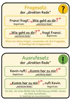 Vorschau - Fördermaterial/Inklusion - Direkte Rede bzw. wörtliche Rede - MonteZuma - Seite 1