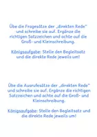Vorschau - Fördermaterial/Inklusion - Direkte Rede bzw. wörtliche Rede - MonteZuma - Seite 2