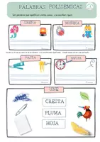 Vista previa - Hojas de trabajo - Palabras polisémicas - página 3