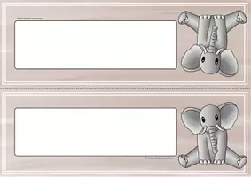 Vorschau - Anderer Materialtyp - Elefantenklasse - Namensschilder (editierbar) - Seite 3