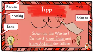 Vorschau - Arbeitsblätter - Buchstabeneinführung - Laut ck - digitale Tafelbilder + Leseblatt - Seite 2