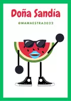 Vista previa - Tarjetas / Manipulativos - Orientación espacial manipulativa Doña Sandía - página 1