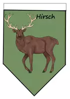 Vorschau - Mal- und Bastelvorlagen - Wimpel - Wald - Seite 2