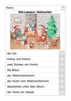 Vorschau - Arbeitsblätter - Lesespur Weihnachten - Seite 1