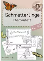 Vorschau - Unterrichtsreihen - Themenheft- Schmetterling (ab Klasse 1) - Deckblatt