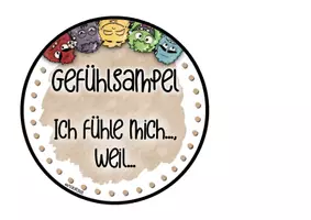 Vorschau - Bildkarten - Knuffige Gefühlsampel zur Bestimmung der Gefühlslage - Seite 3