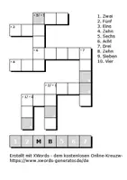 Vorschau - Arbeitsblätter - Numbers 3-fach differenzierte Suchsel und 2-fach differenzierte Kreuzworträtsel - Seite 3