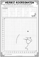 Vorschau - Arbeitsblätter - Herbst Mathematik – Koordinatensystem Arbeitsblätter und Figuren zeichnen | 4-fach differenziert - Seite 3