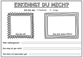 Vorschau - Arbeitsblätter - Elternabend - Gruß der Kinder für ihre Eltern - Seite 1