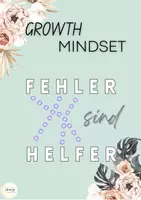 Vorschau - Poster - Poster Fehler sind Helfer Growth Mindset Selbstvertrauen stärken - Deckblatt