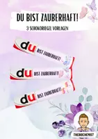 Vorschau - Anderer Materialtyp - Du bist zauberhaft! - Einhorn Fee Schmetterling Schule Kita - Deckblatt