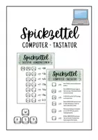 Vorschau - Poster - Spickzettel Computer Tastatur - Deckblatt