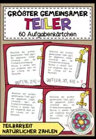 Vorschau - Aufgabenkarten - ggT (größter gemeinsamer Teiler) - 60 Aufgabenkärtchen - Deckblatt