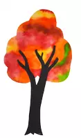 Vorschau - Mal- und Bastelvorlagen - Kunst im Herbst: Herbstbäume aus Kaffeefiltern (Fensterdeko) - Seite 1