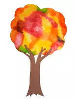 Vorschau - Mal- und Bastelvorlagen - Kunst im Herbst: Herbstbäume aus Kaffeefiltern (Fensterdeko) - Seite 3