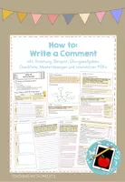 Vorschau - Arbeitsblätter - Writing: How to Write a Comment inkl. interaktiver PDF - Deckblatt