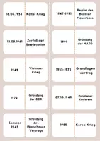 Vorschau - Mal- und Bastelvorlagen - Geschichtszahlen-Domino Klasse 10 - Seite 1