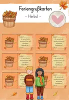 Vorschau - Anderer Materialtyp - Feriengrußkarten: Herbst - Deckblatt