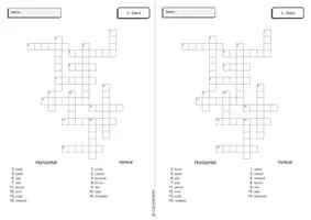Aperçu - Feuilles d'exercices - Anglais - Vocabulaire : 12 Leçons + 13 jeux + 1 activité d'expression orale - Page 2