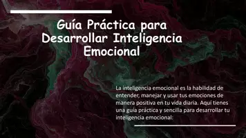 Vista previa - Presentaciones - Guía Práctica para Desarrollar Inteligencia Emocional - Portada