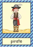 Vista previa - Refuerzo / NEE / Materiales de apoyo - Pirates Flash Cards // tarjetas con imágenes (inglés) - página 2