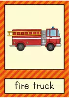 Vista previa - Refuerzo / NEE / Materiales de apoyo - Firefighters Flash Cards // tarjetas con imágenes (inglés) - página 1