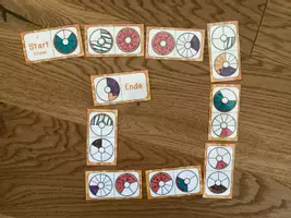 Vorschau - Spiele - 18 Brüche Dominos: erweitern & kürzen - Seite 1